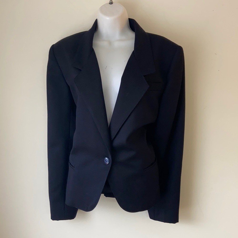 VENICE TAILORS black blazer suit jacket size medium